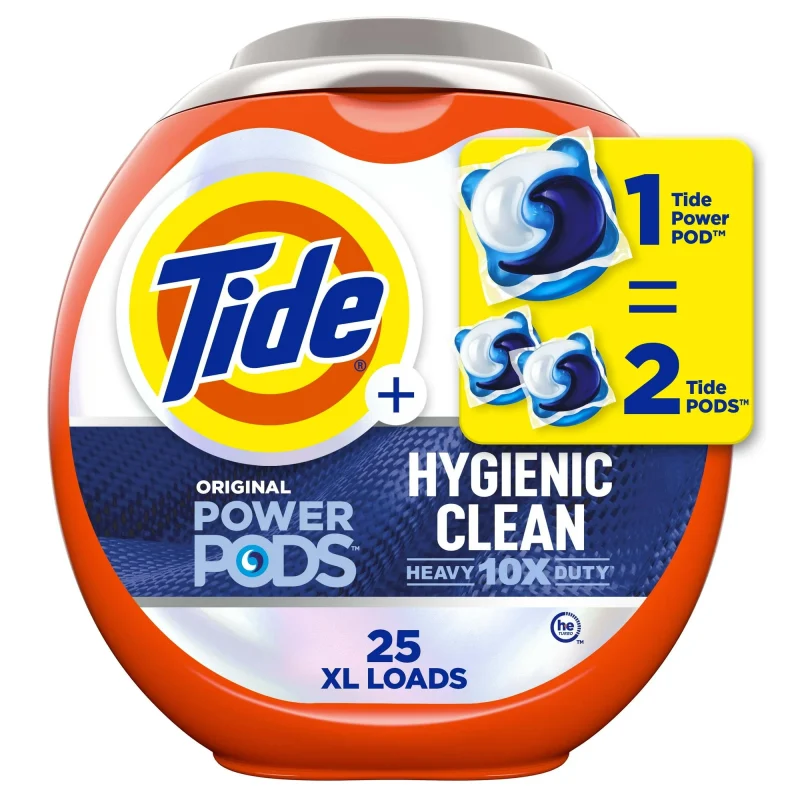 Tide Hygienic Clean Power PODS® Laundry Detergent Pacs, Heavy 10x Duty, Original Scent, 25 Count