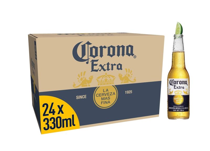 Corona Extra Lager Beer Bottle, 24 x 330ml