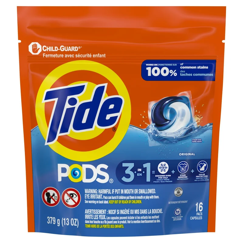 Tide PODS Laundry Detergent Packs, Original Scent, 16 Count