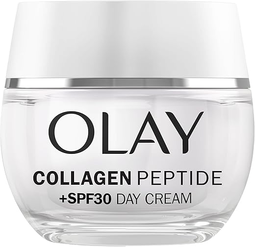 Olay Collagen Peptide Face Moisturiser Day Cream SPF 30, Skincare with Niacinamide 99% Purity and Antioxidant Vitamin E Advanced Anti Aging Skin Care: Strengthens, Restores,...