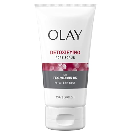 Olay Facial Cleanser Regenerist, Detoxifying Pore Scrub & Exfoliator, 5 Fl Oz