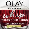 Olay Regenerist Whip Light As Air Anti-Ageing Moisturiser For Firmer Skin With SPF30, Hyaluronic Acid, 50 Ml