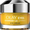 Olay Vitamin B3 24 + Vitamin C Eye Cream With Vitamin B3, Vitamin C & Peptides For Visibly Brighter Skin, 15ml