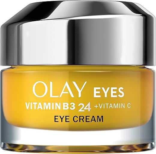 Olay Vitamin B3 24 + Vitamin C Eye Cream With Vitamin B3, Vitamin C & Peptides For Visibly Brighter Skin, 15ml