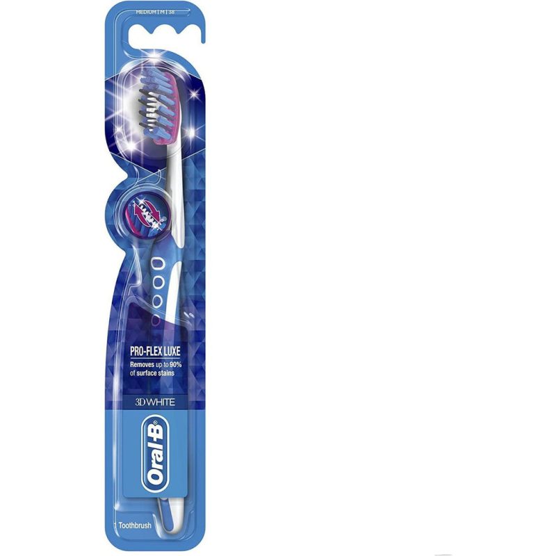 Oral-B 3D White Luxe Pro-Flex Manual Toothbrush, Medium 38