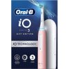 Oral-B iO3 Electric Toothbrush 1 Toothbrush Head & Travel Case, 3 Modes With Teeth Whitening - Pink