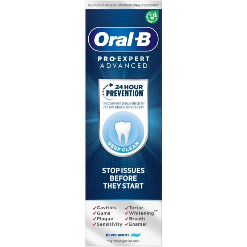 Oral B Pro Expert Advanced Science Deep Clean Peppermint Toothpaste 75ml