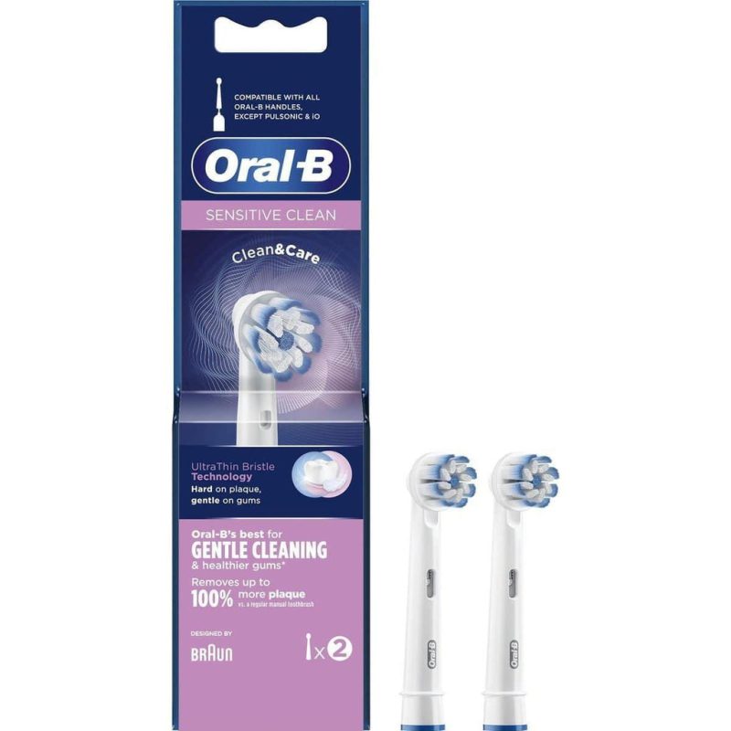 Oral-B Sensitive Clean 2pk Replacement Toothbrush Heads - Soft Bristles