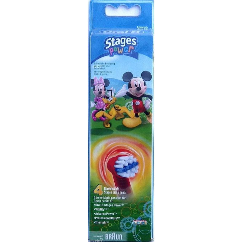 Oral-B Stages Power Kids Replacement Toothbrush Heads - Mickey Mouse, Pack of 2