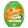 Roll over image to zoom in Gain Flings Liquid Laundry Detergent, Island Fresh Scent, 112 Count, HE Compatible