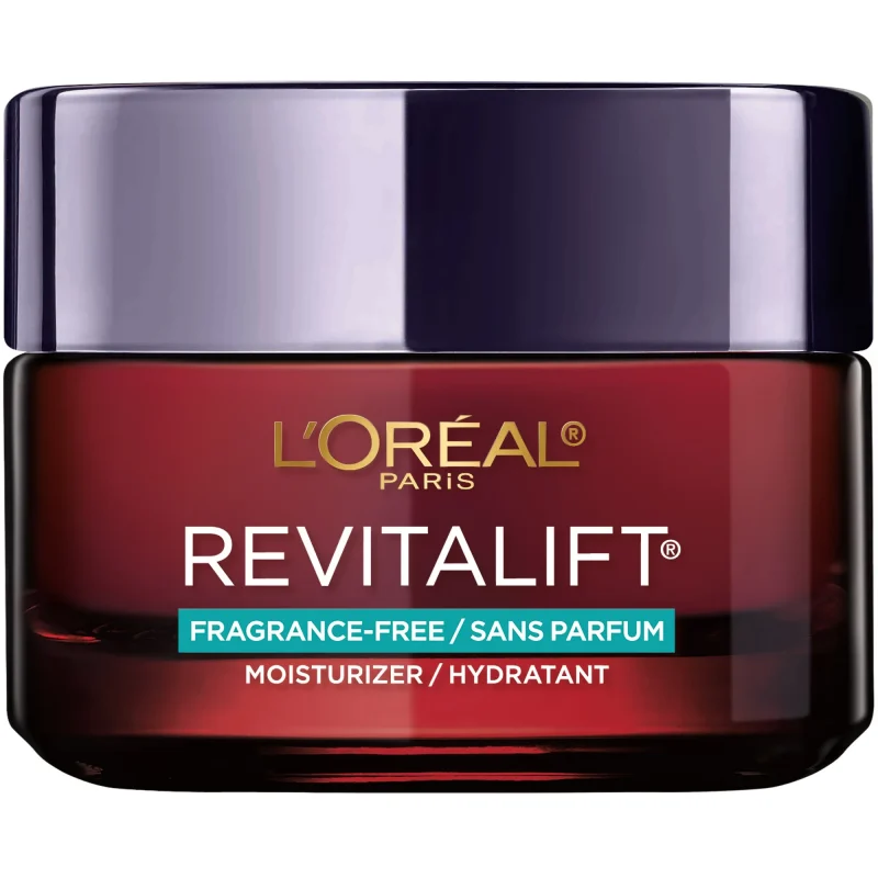 L'Oreal Paris Revitalift Triple Power Face Moisturizer, Feature Only Unscented Cream, 1.7 oz