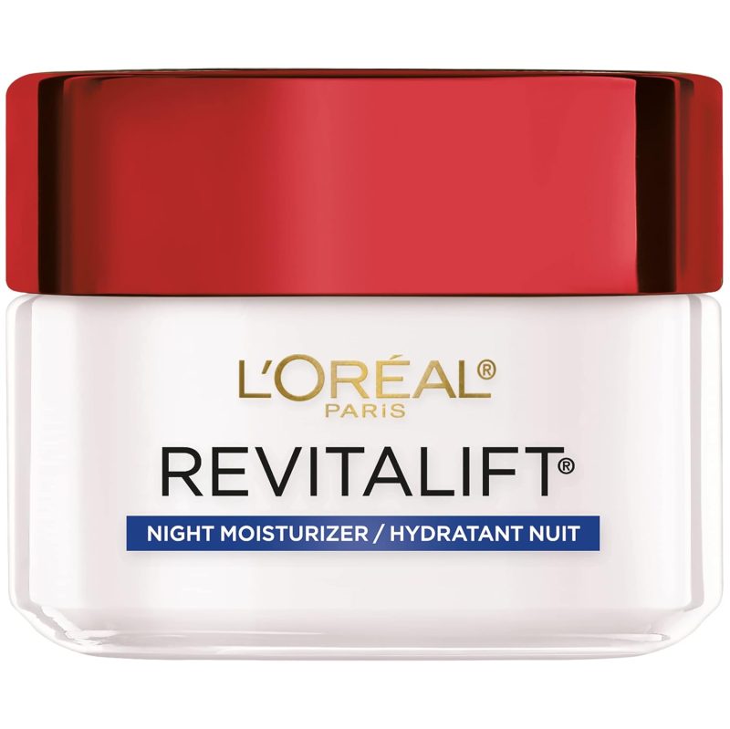 L'Oréal Paris Face Night Cream, 1.7 oz | Revitalift, Anti-Wrinkle and Firming, Pro Retinol