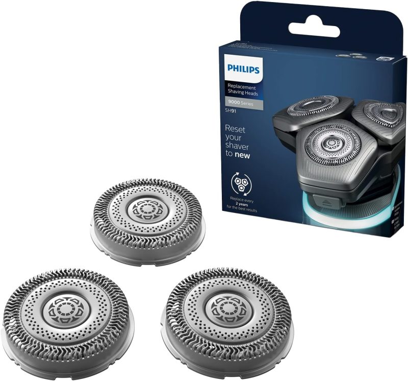 Philips Replacement Shaver Head - Suitable for Philips Shaver 9000 Series - Replacement blades every two years - SH91/50, (new version replacing SH90/70, SH98/70, and SH98/80)
