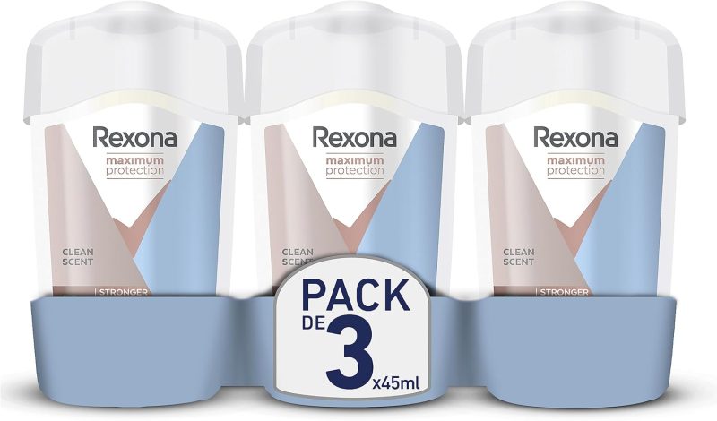 Rexona Clean Scent Anti-Perspirant Deodorant Stick Clean 96H 45 ml - Pack of 3