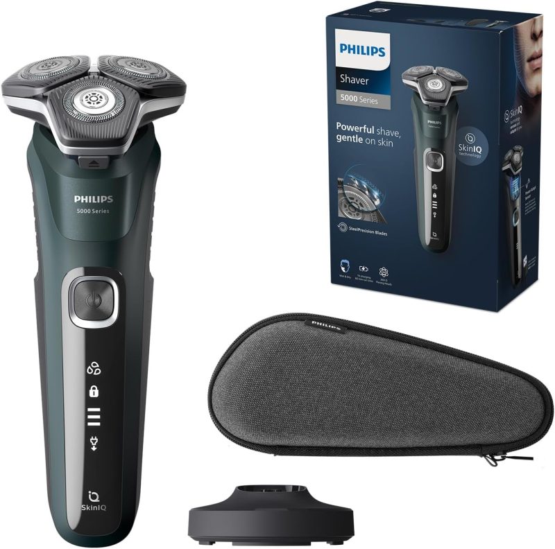 Philips Shaver Series 5000 - Men's Wet & Dry Electric Shaver with Pop-up Trimmer, Charger and Travel Case (Model S5884/35)