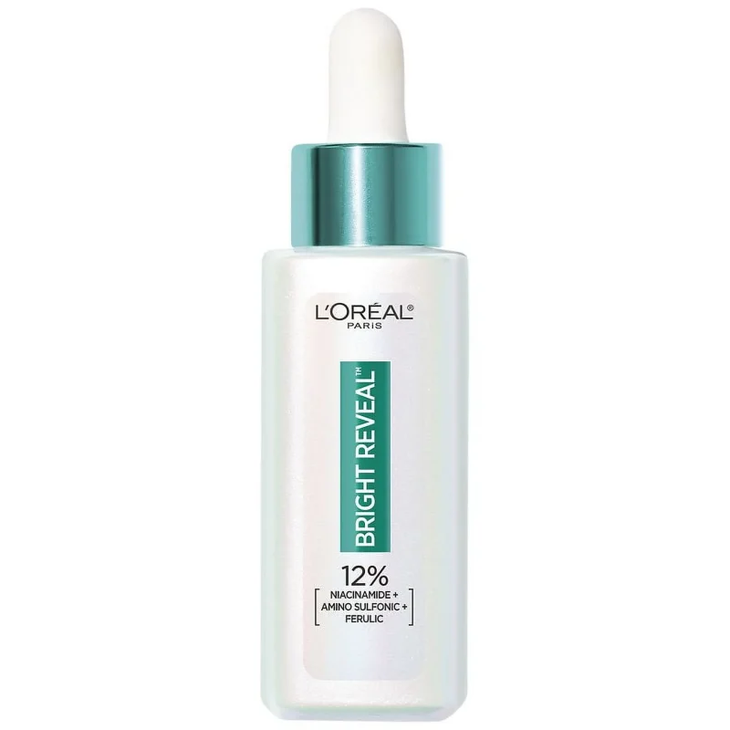 L'Oreal Paris Bright Reveal 12% Niacinamide + Amino Sulfonic + Ferulic Acid Dark Spot Serum 1.0 fl oz