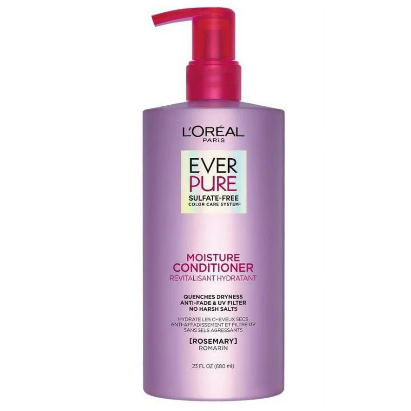 L'Oreal Paris EverPure Moisture Sulfate Free Conditioner For Dry Hair, 23 fl oz