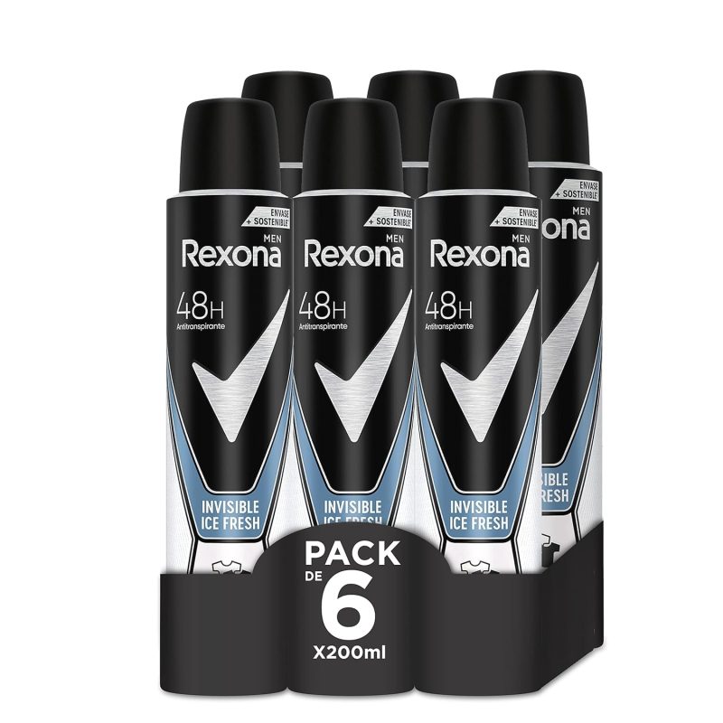 Rexona invisible Ice fresh Deodorant 6 x 200 ml