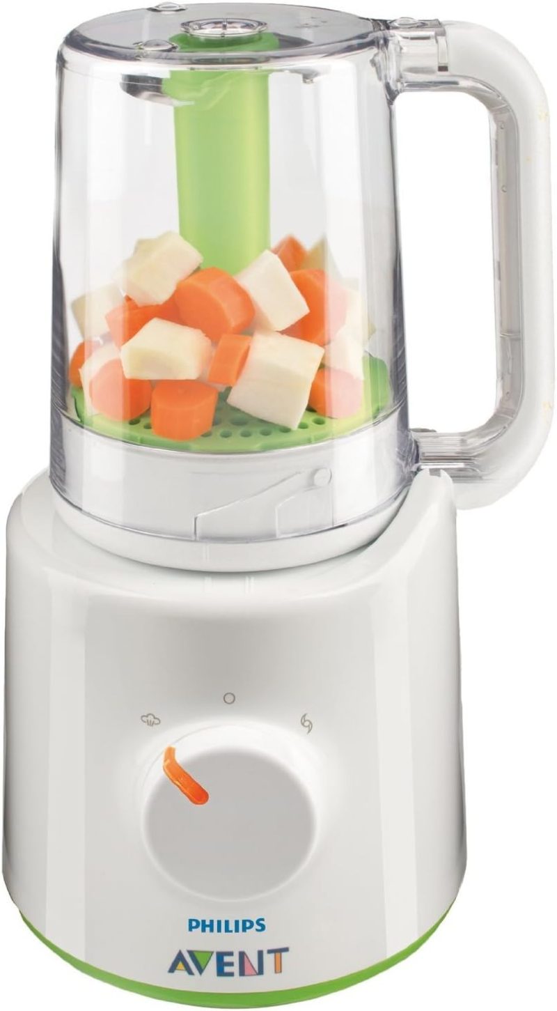 Philips Avent 2-in-1 Steamer and Blender - Steam and Blend Baby Food (Model SCF870/21)