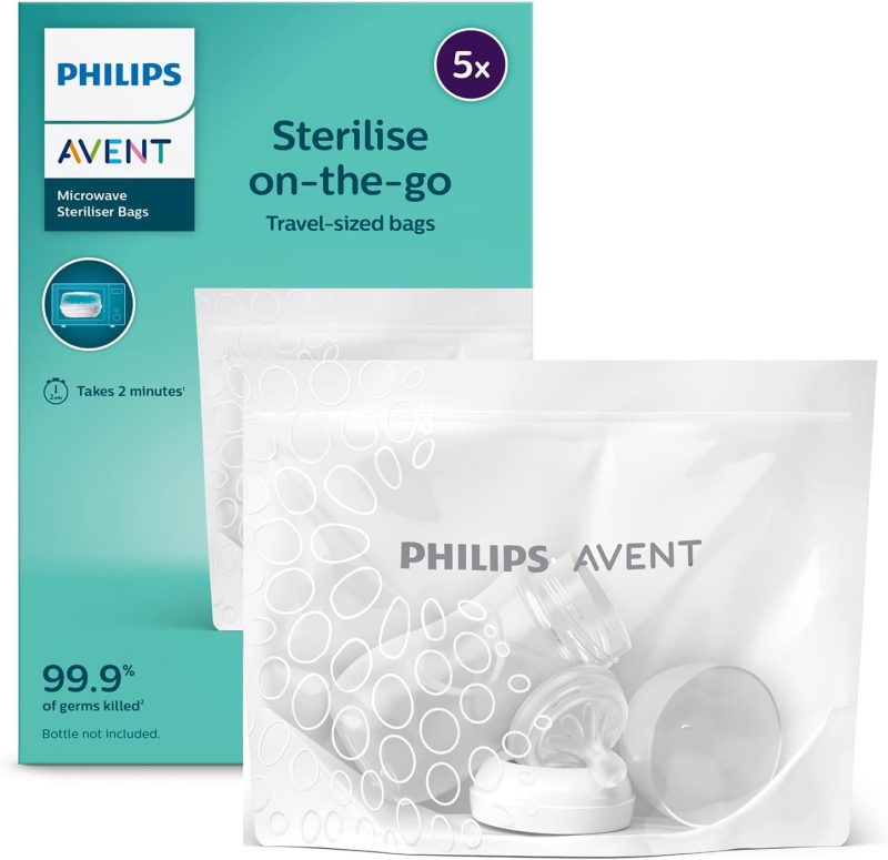 Philips AVENT Microwave Steam Steriliser Bags, Pack of 5