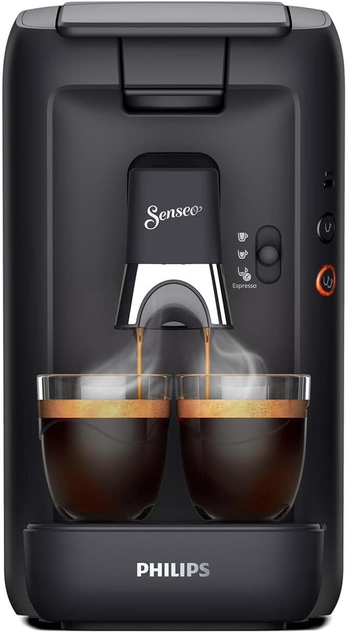 Philips Senseo Maestro Coffee Pod Machine - Intense Plus Technology, High-Quality Espresso Quality, Environmentally Friendly Design, 1.2 L Water Tank, Memo Function, Descaling Indicator (CSA260/60)