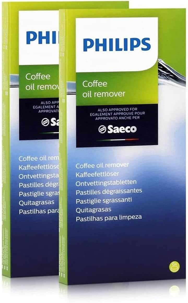 Philips Saeco CA6704/10 Coffee Grease Remover - 6 Tablets of 1.6 g (Pack of 2)