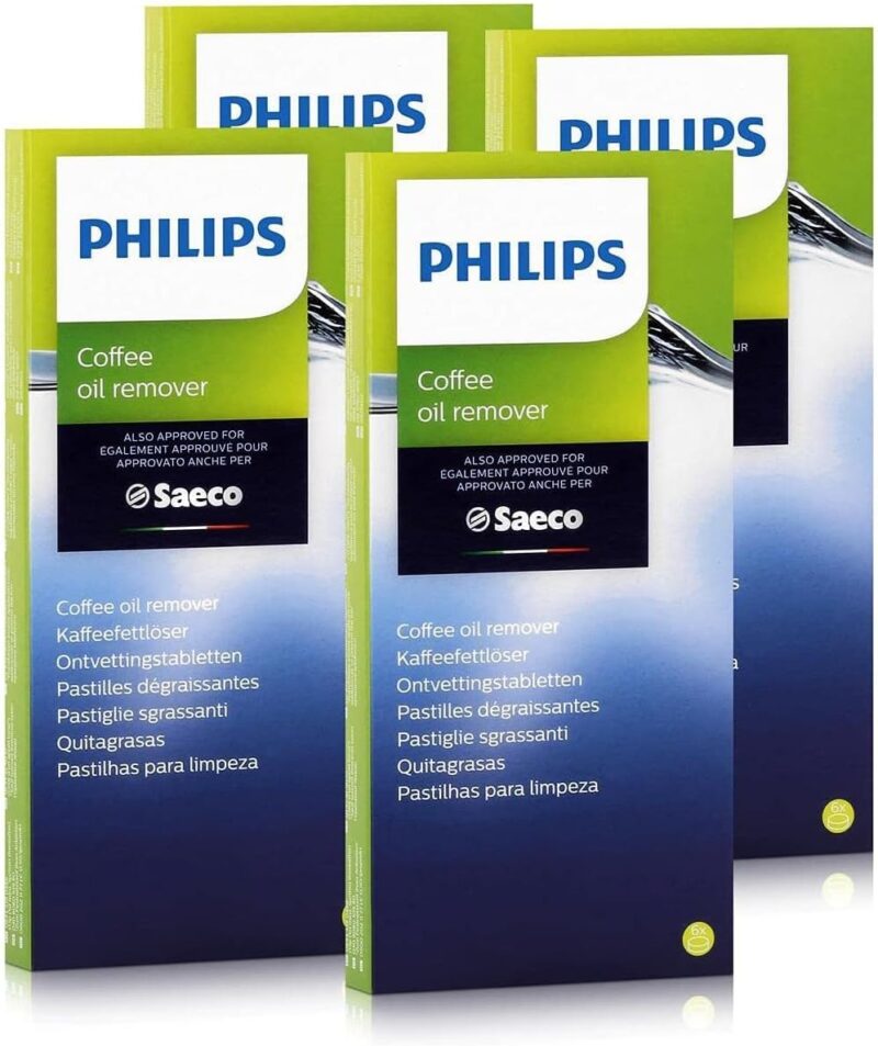 Philips Saeco CA6704/10 Coffee Grease Remover - 6 Tablets of 1.6 g (Pack of 4)