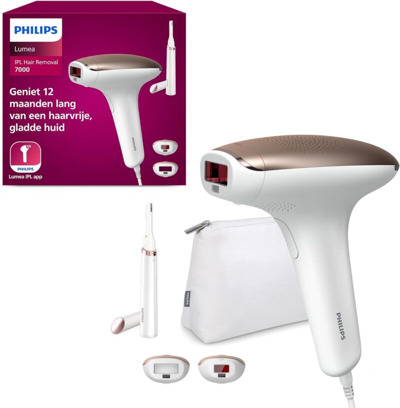 Philips Lumea IPL Advanced, 2 attachments - hair removal device plus Satin Compact pen trimmer (BRI921/00)