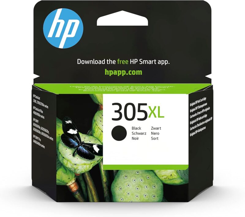 HP 305XL High Yield Black Original Ink Cartridge (3YM62AE)