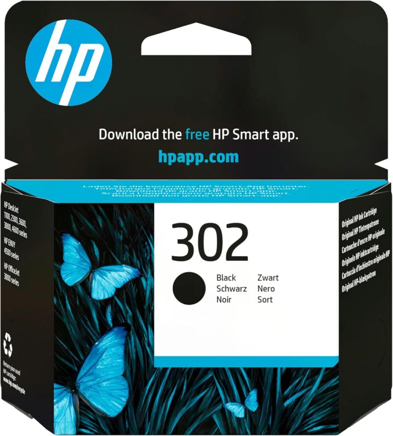 HP 302 (F6U66AE) Original Black Ink Cartridge
