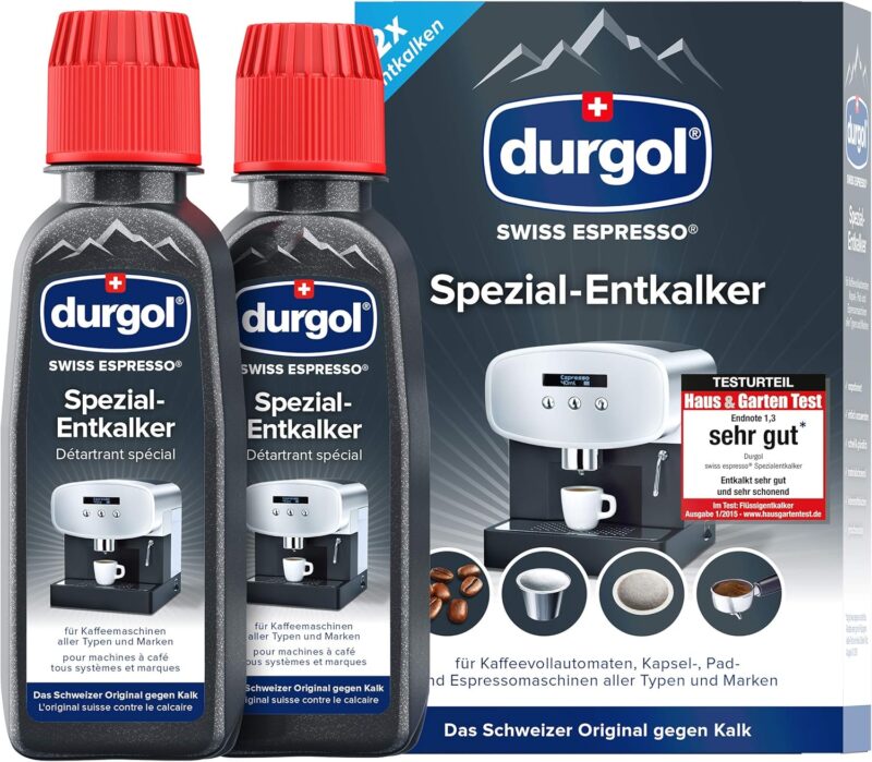 durgol swiss espresso special descaler  2x125ml