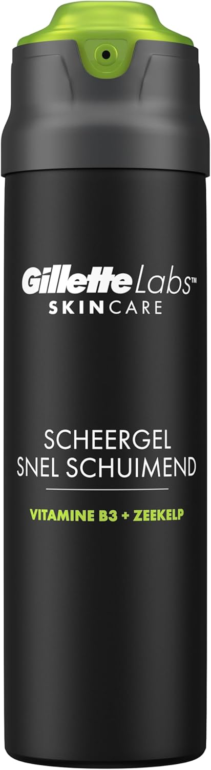 Gillette Labs Fast Foaming Shaving Gel, Cooling To Soothe And Helps Protect Against Shaving Irritation, Easy Rinse, 200ml, Of Gillette