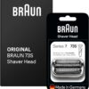 Braun Series 7 Electric Shaver Shaving Head, Original Replacement Shaving Part from the Manufacturer Suitable for Braun Men's Razor Series 7 New Generation, 73S, Silver