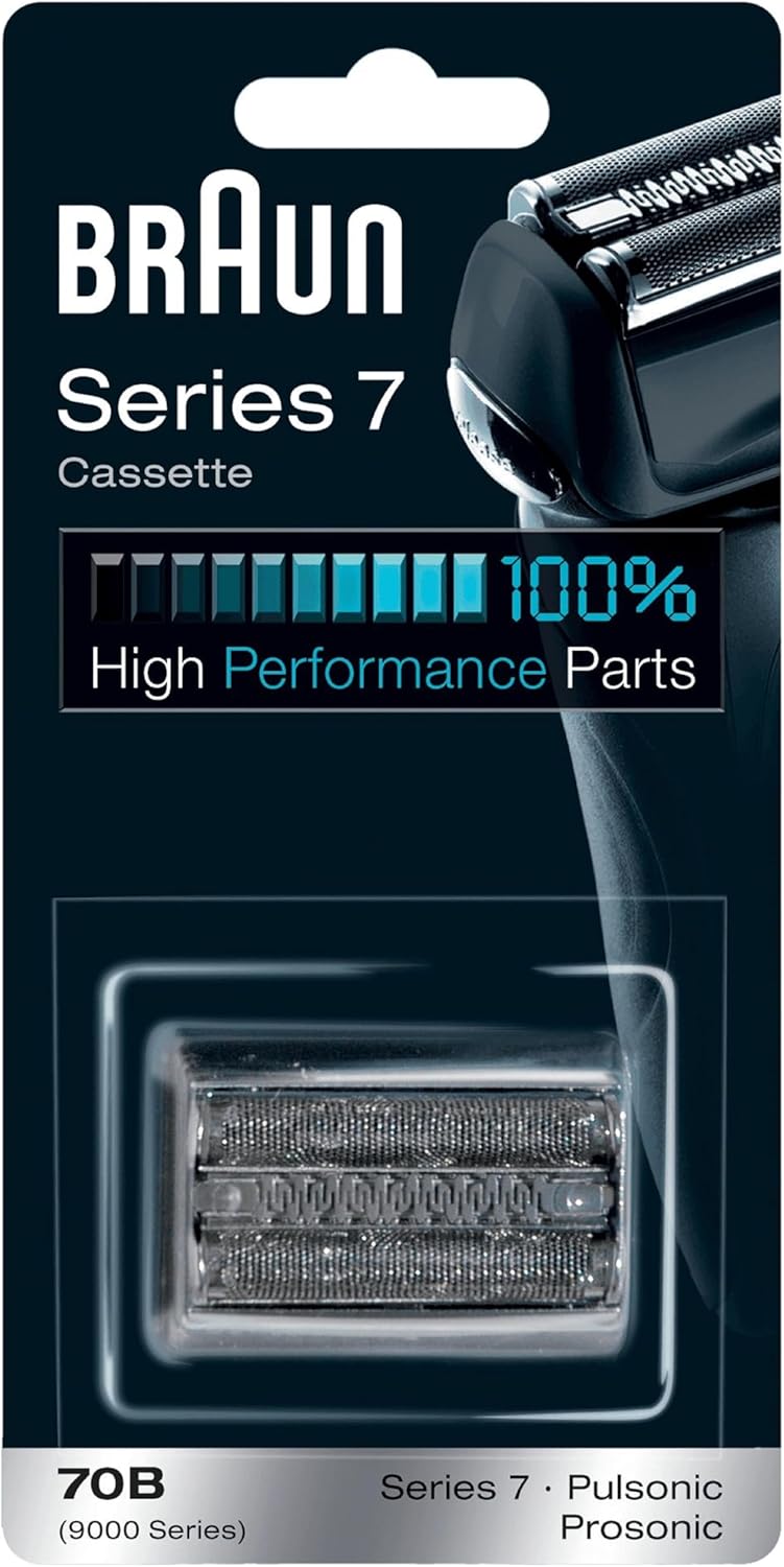 Braun Series 7 Shaver Head, Replacement Part for Men's Electric Razors, Made in Germany, 70B, Black
