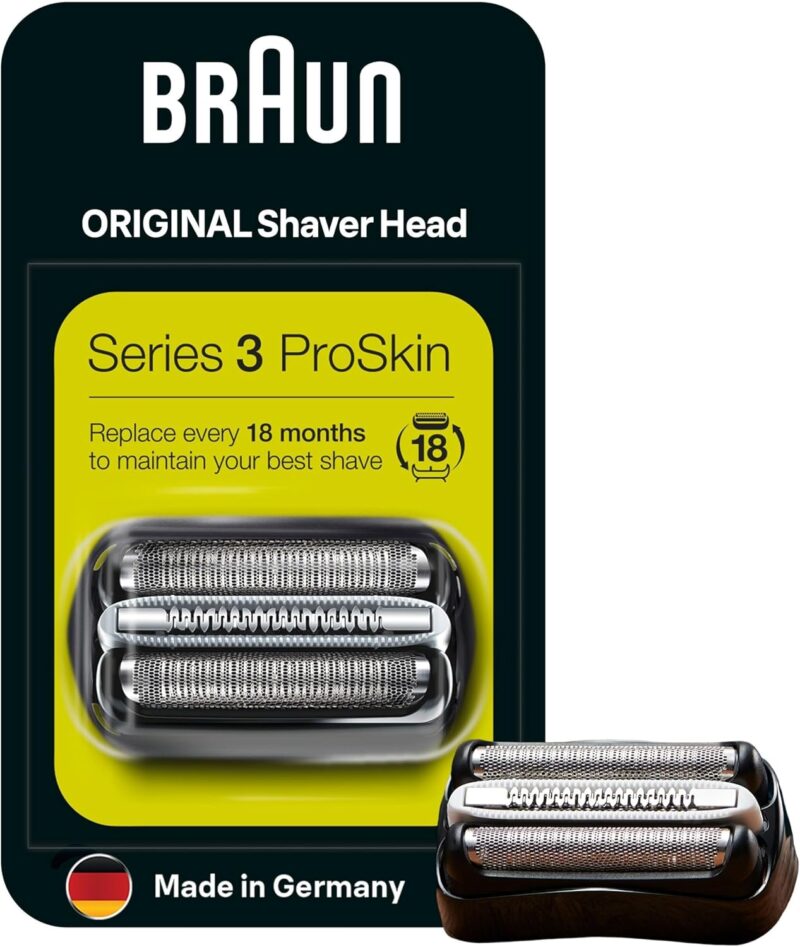 Braun Series 3 32B electric shaver replacement shaving part - black - compatible with Series 3 ProSkin shavers