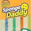 Scrub Daddy Sponge Daddy - Scratch-Free Multipurpose Kitchen & Dish Sponge - BPA Free & Made with Polymer Foam - Stain & Odor Resistant (4 Count)