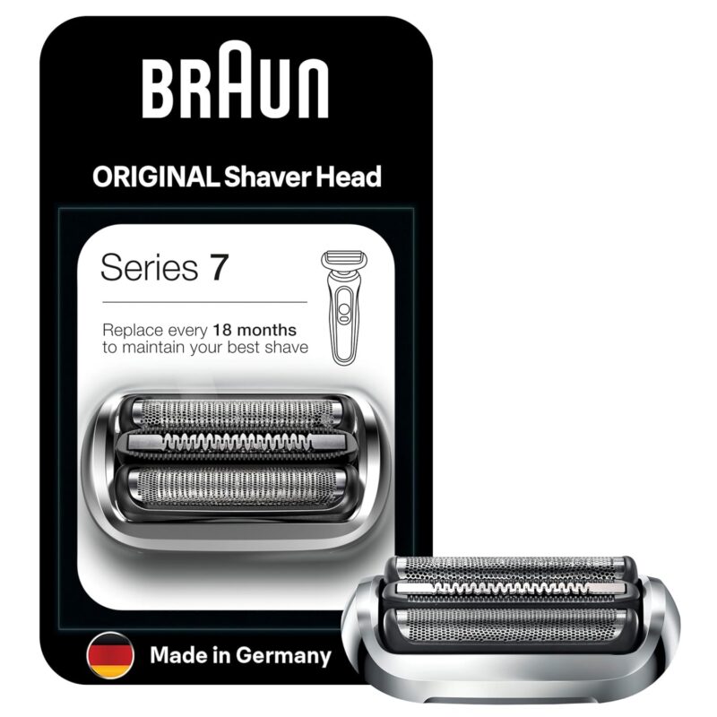 Braun Series 7 73S electric shaver replacement shear, compatible with Series 7 shaver models from 2020, silver