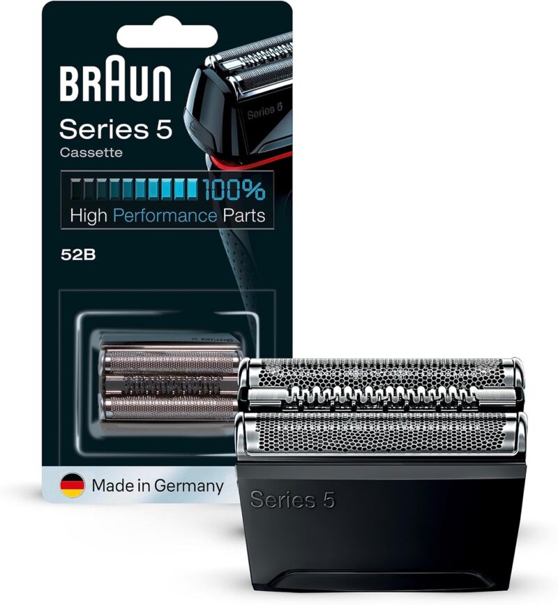 Braun Series 5 electric shaver head replacement 52B, black