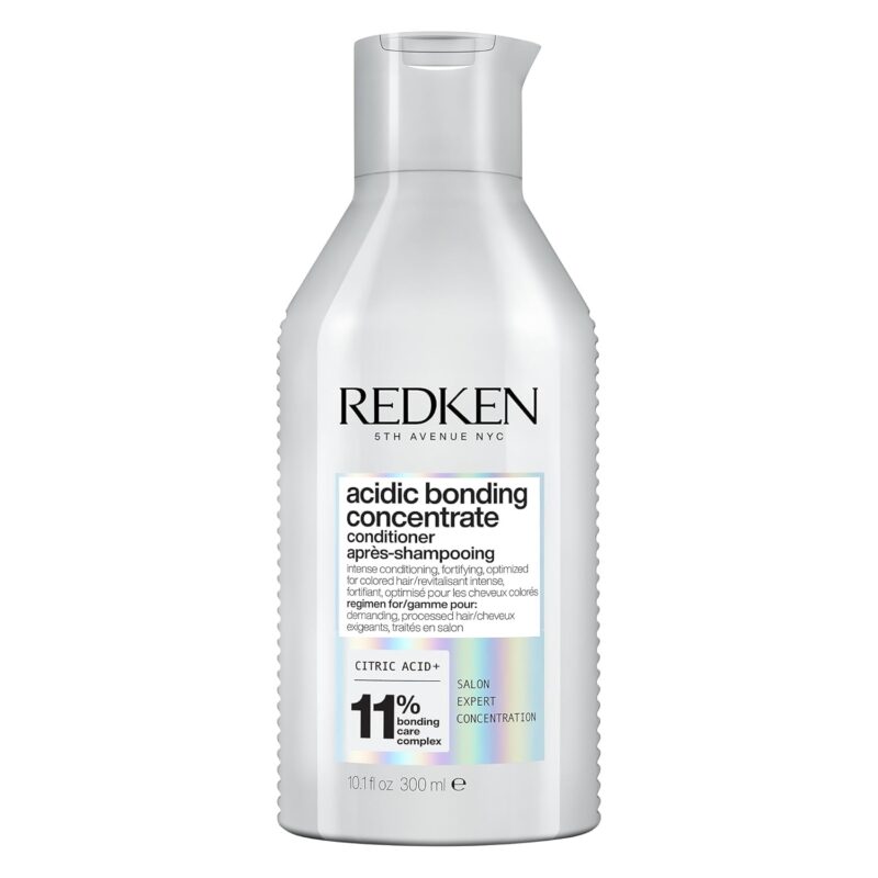 Redken Acidic Bonding Concentrate Conditioner For Damaged Hair Repair - Strengthens and Repairs Weak and Brittle Hair, Sulfate-Free, With Citric Acid