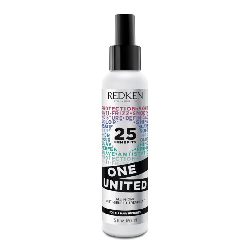 Redken One United All-In-One Leave In Conditioner - Multi-Benefit Leave In Treatment For All Hair Types, Heat Protectant and Detangler Spray, Paraben-Free